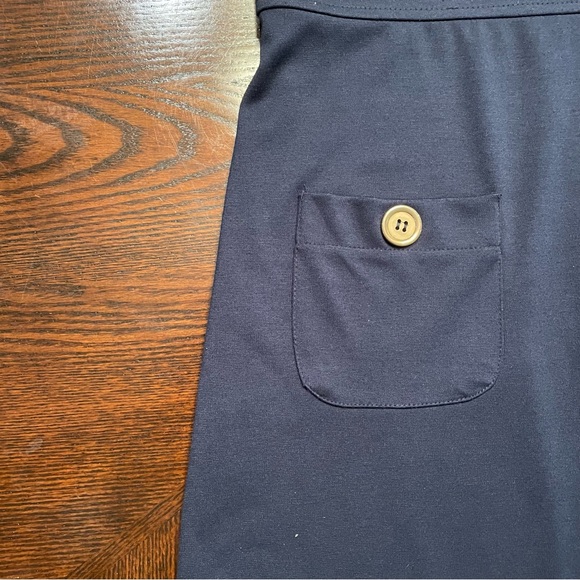Classic Dressbarn Navy Blue Dress with Pockets - Picture 10 of 10